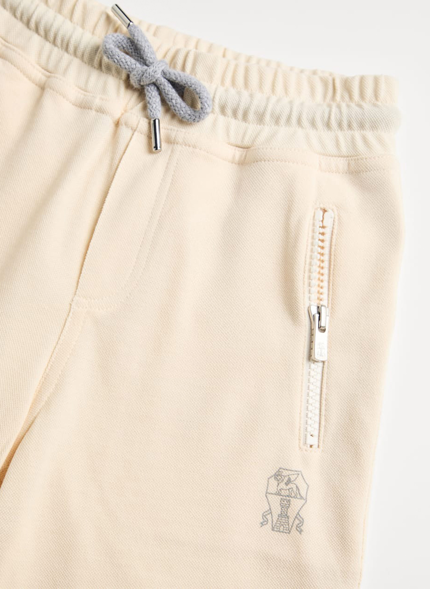 Къс спортен панталон Brunello Cucinelli Kids 10