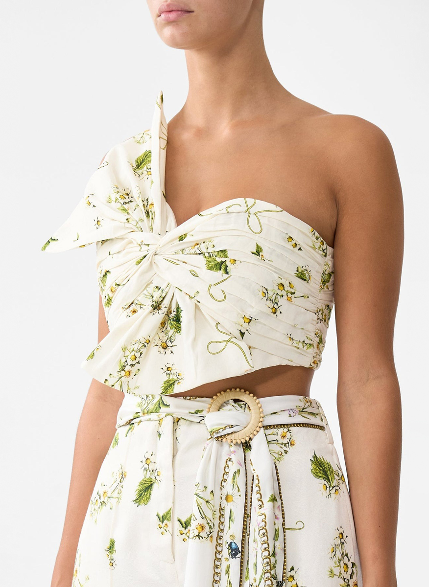 Camilla 'Botanical utopia' cropped top