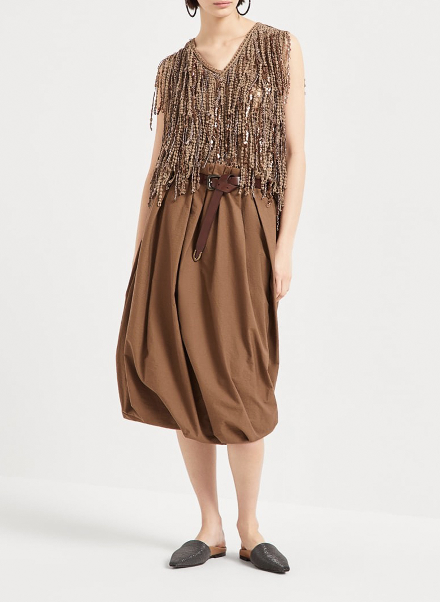 Brunello Cucinelli top with fringes