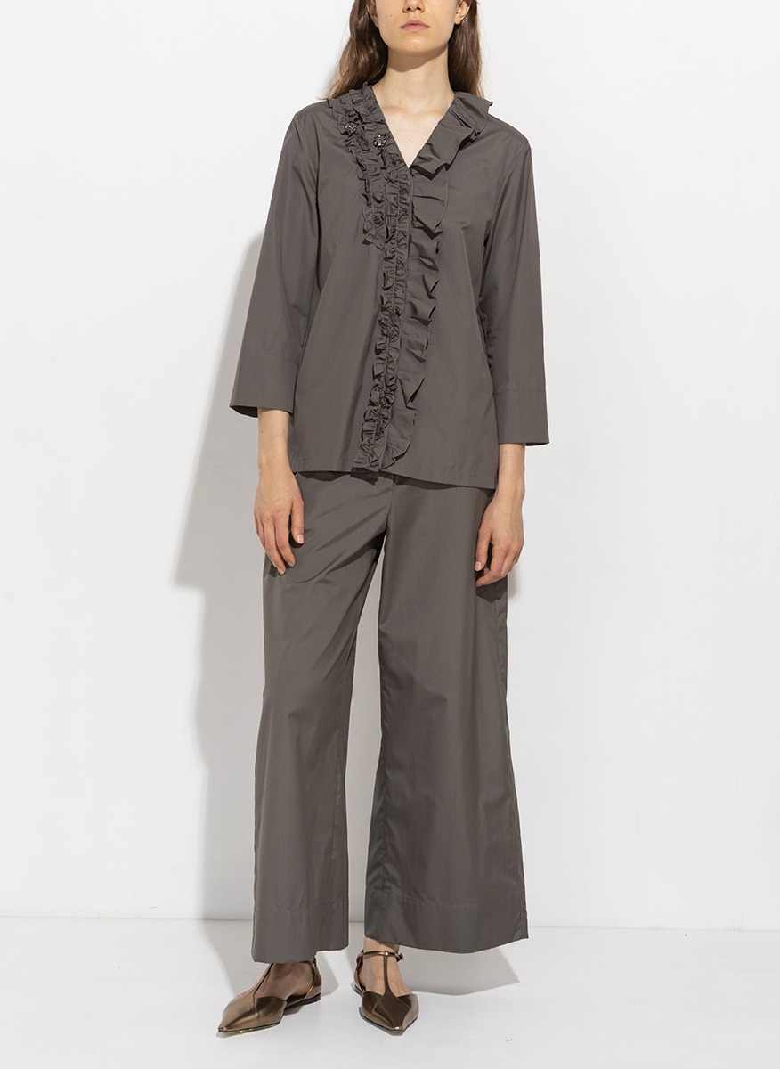 'S Max Mara Kristin shirt with ruffles