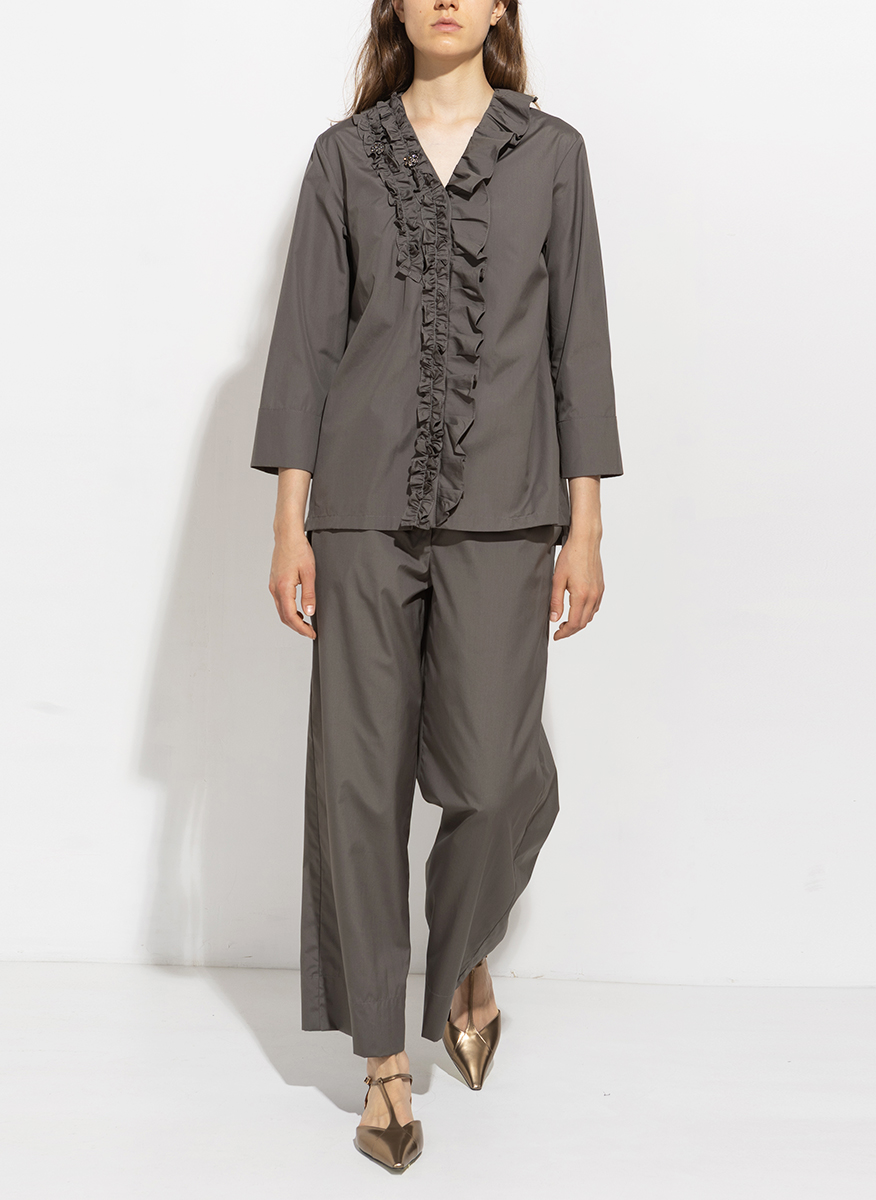 'S Max Mara Kristin shirt with ruffles