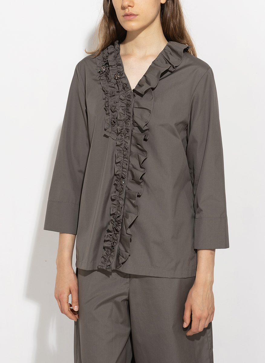 'S Max Mara Kristin shirt with ruffles