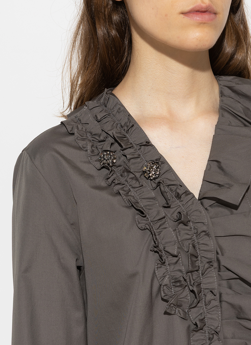 'S Max Mara Kristin shirt with ruffles