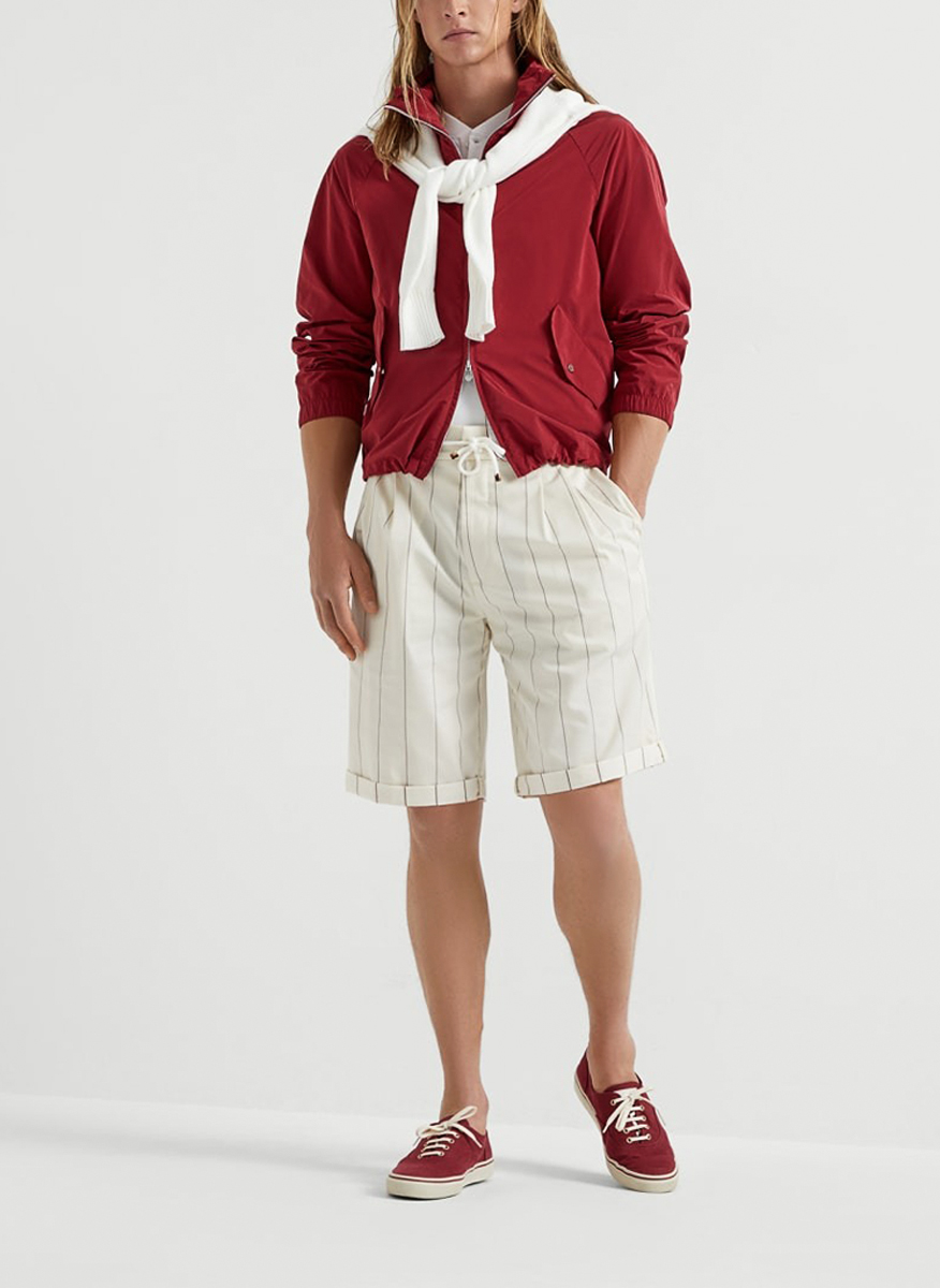 Тишърт 'Henley collar' Brunello Cucinelli