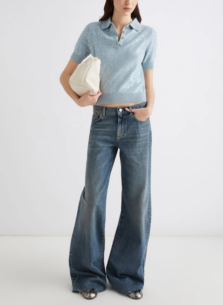 Marella Diadema poloshirt with sequins