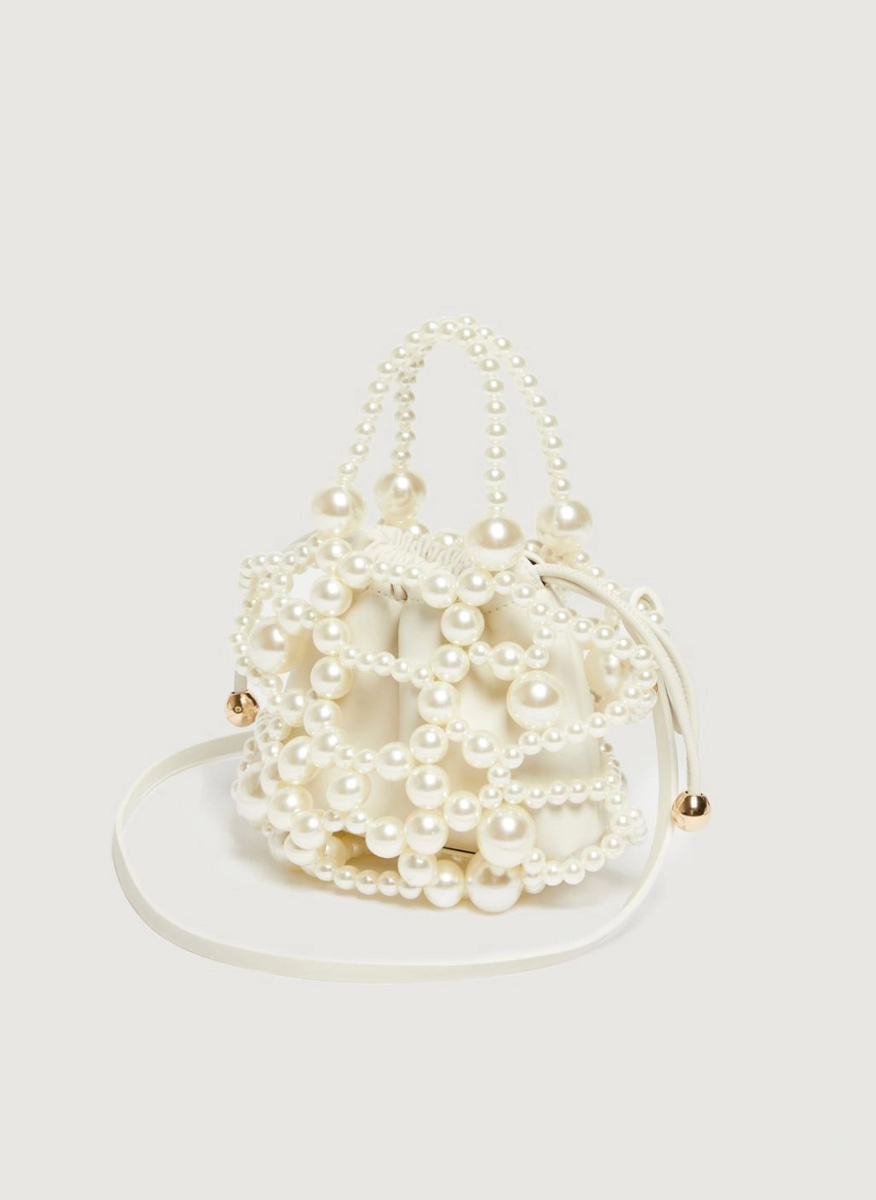 Мини чанта с декоративни перли 'Bucket' Marella Bobby