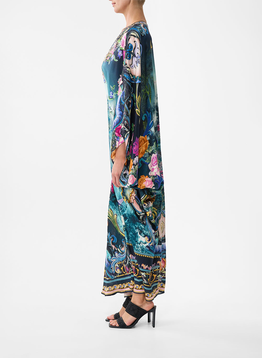 Camilla 'Basked in baroque' silk kaftan