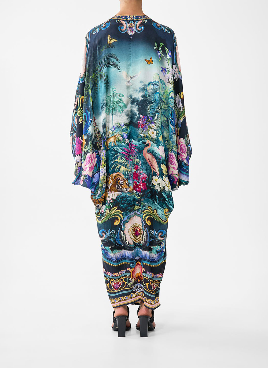 Camilla 'Basked in baroque' silk kaftan