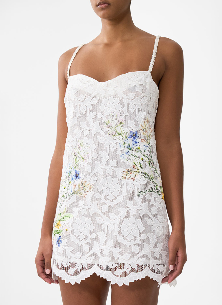 Camilla  'Dressing room drama' mini lace dress