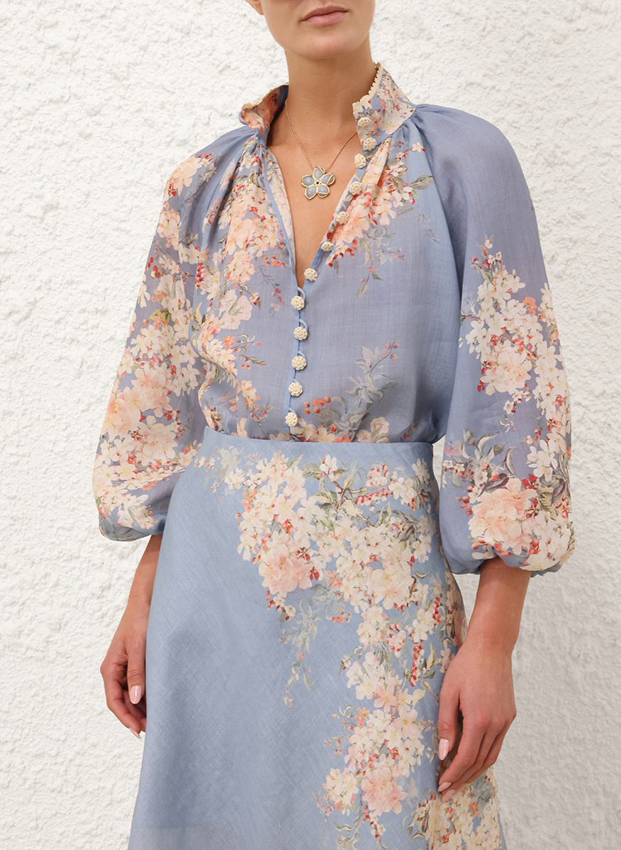Риза с принт 'Botanical Floral' Zimmermann 