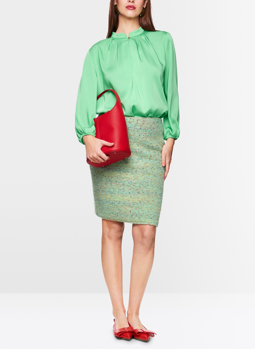 Marc Cain Collections blouse with pleated details