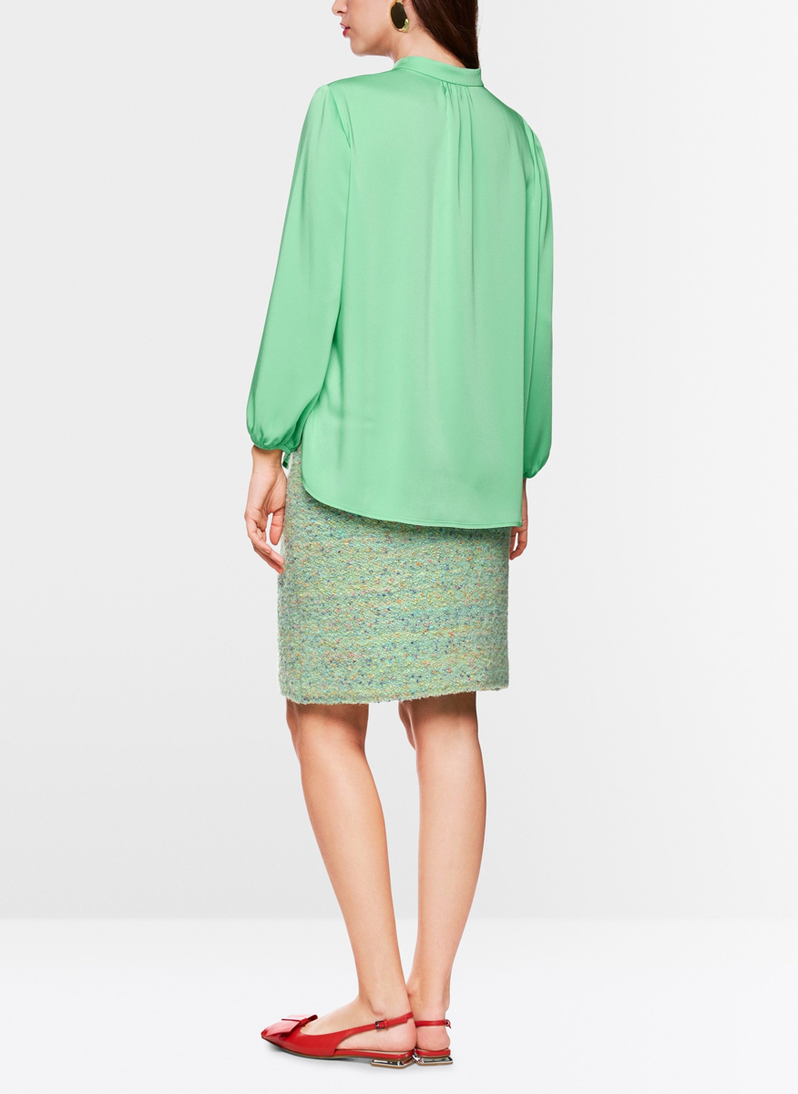 Marc Cain Collections blouse with pleated details