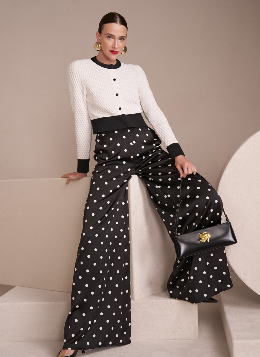 Чанта с флорален детайл Marc Cain Glam