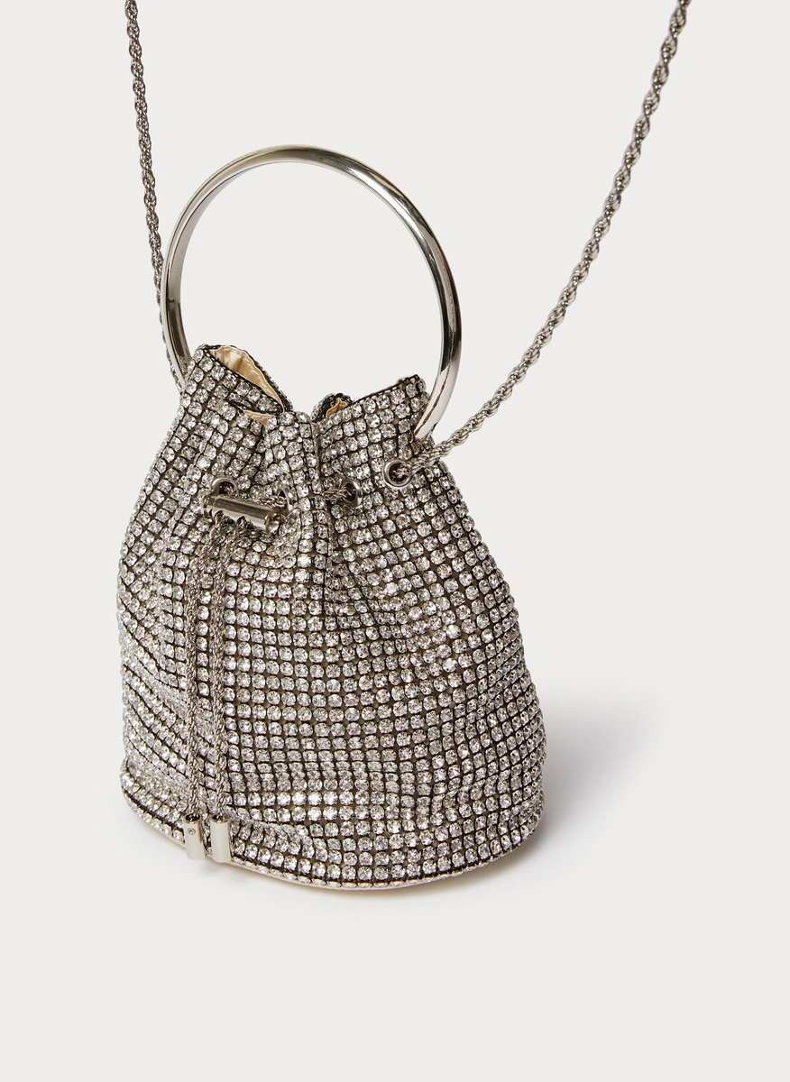 Marina Rinaldi Agar bag with rhinestones