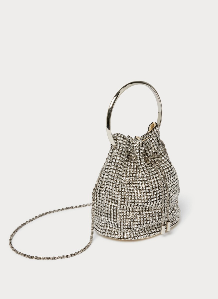 Marina Rinaldi Agar bag with rhinestones