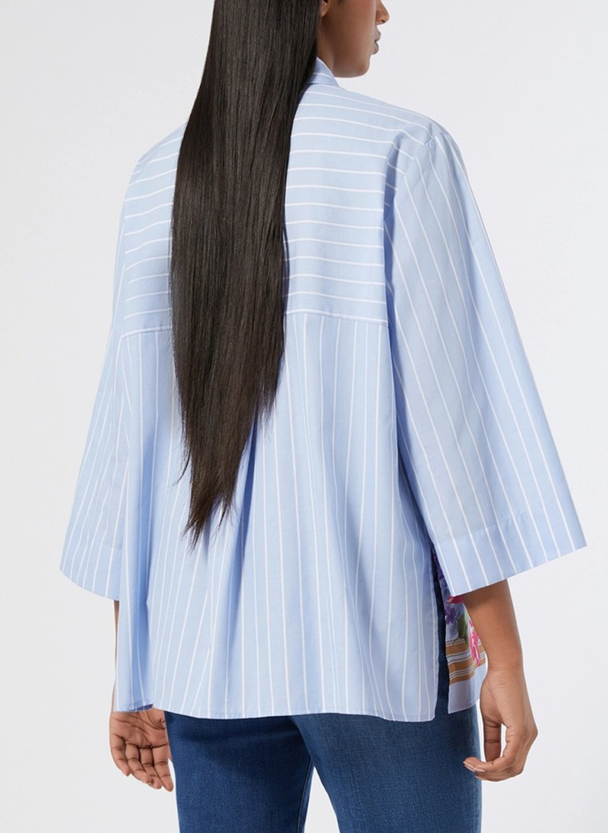 Marina Rinaldi Lana striped shirt