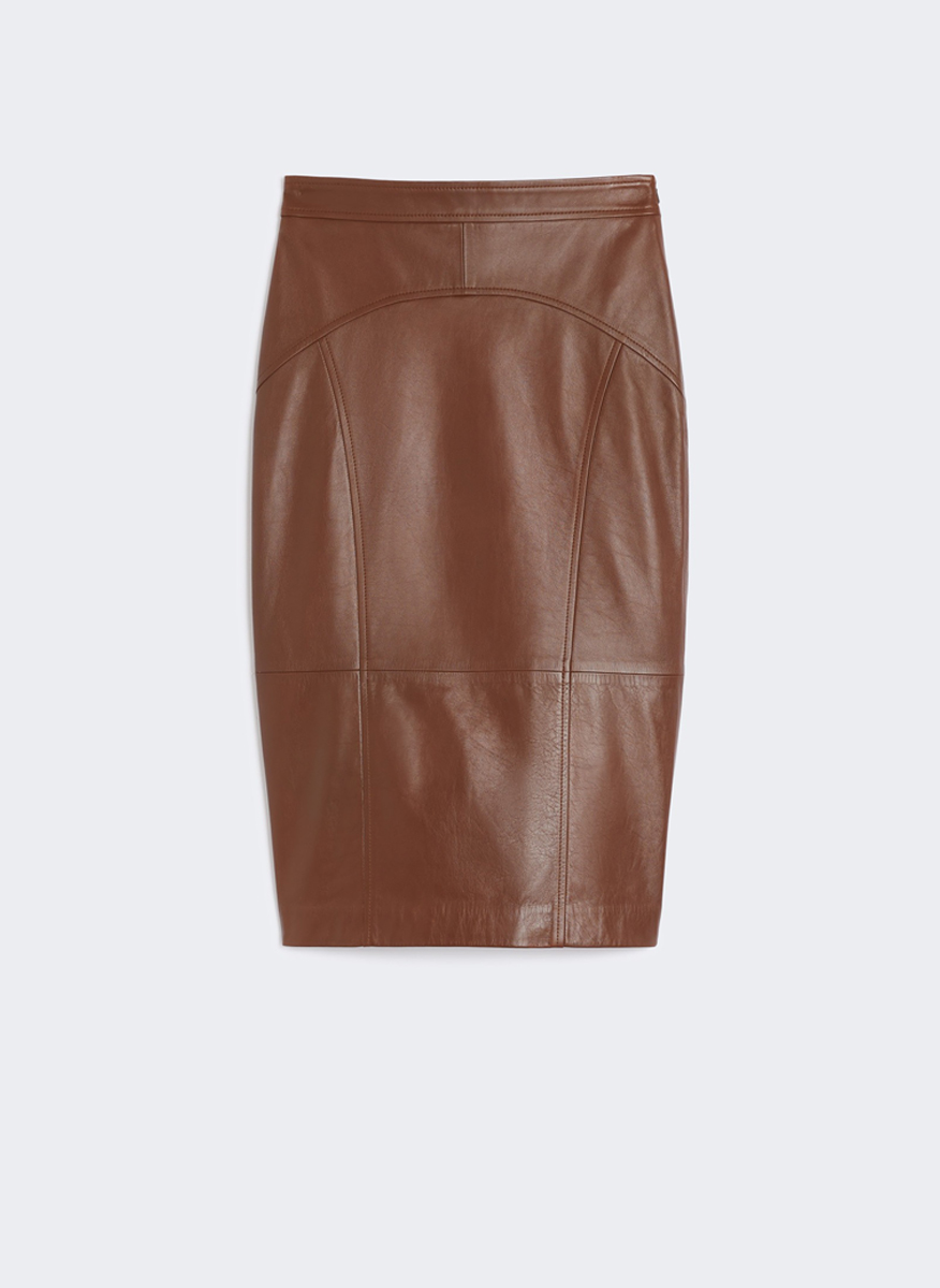 Миди кожена пола 'Pencil' Max Mara Studio Taiga