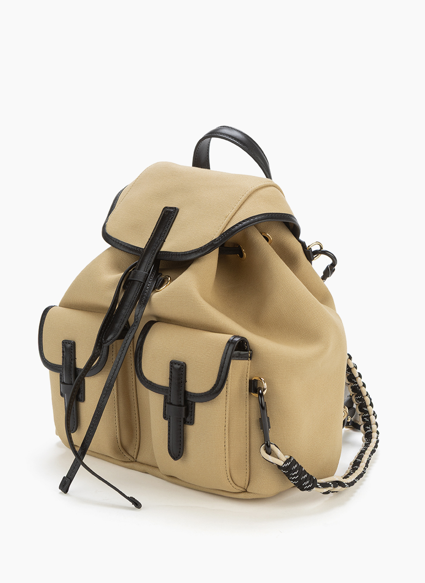 Weekend Max Mara Popoli backpack with leather details
