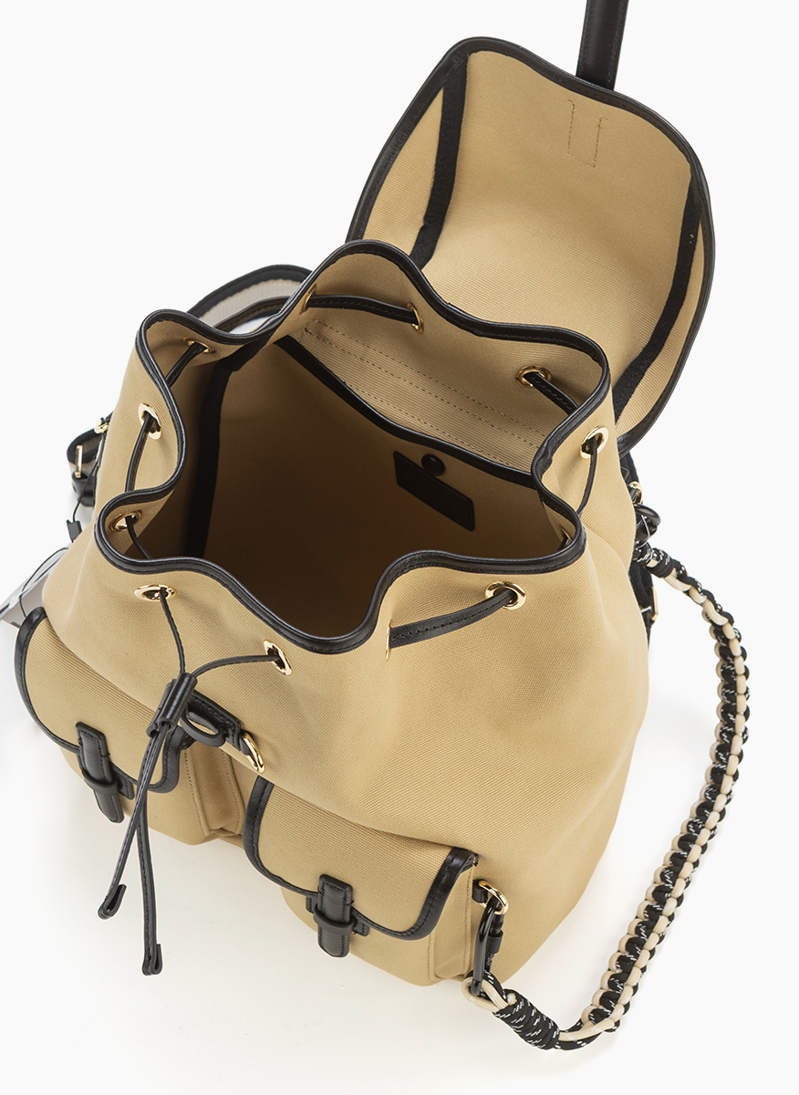 Weekend Max Mara Popoli backpack with leather details