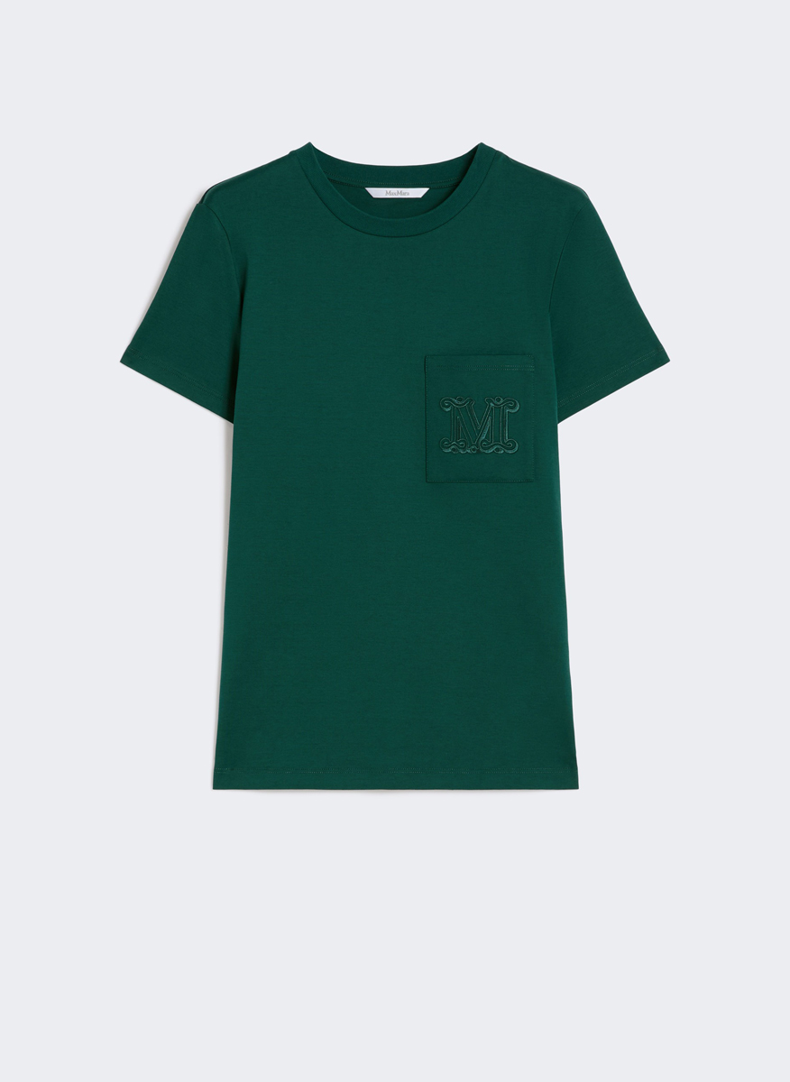 Тишърт с бродирано лого Max Mara Papaia