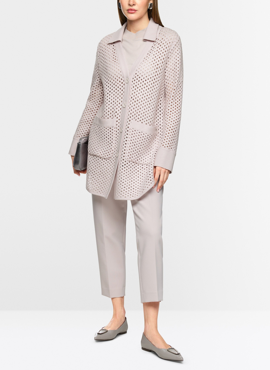 Жилетка от вълна 'Grid-look' Marc Cain Collections