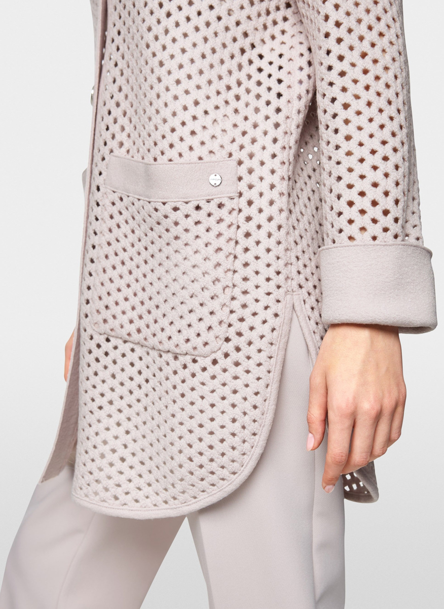Жилетка от вълна 'Grid-look' Marc Cain Collections