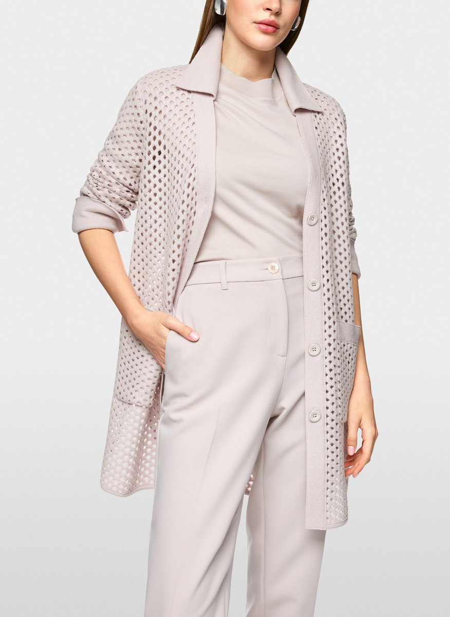 Жилетка от вълна 'Grid-look' Marc Cain Collections
