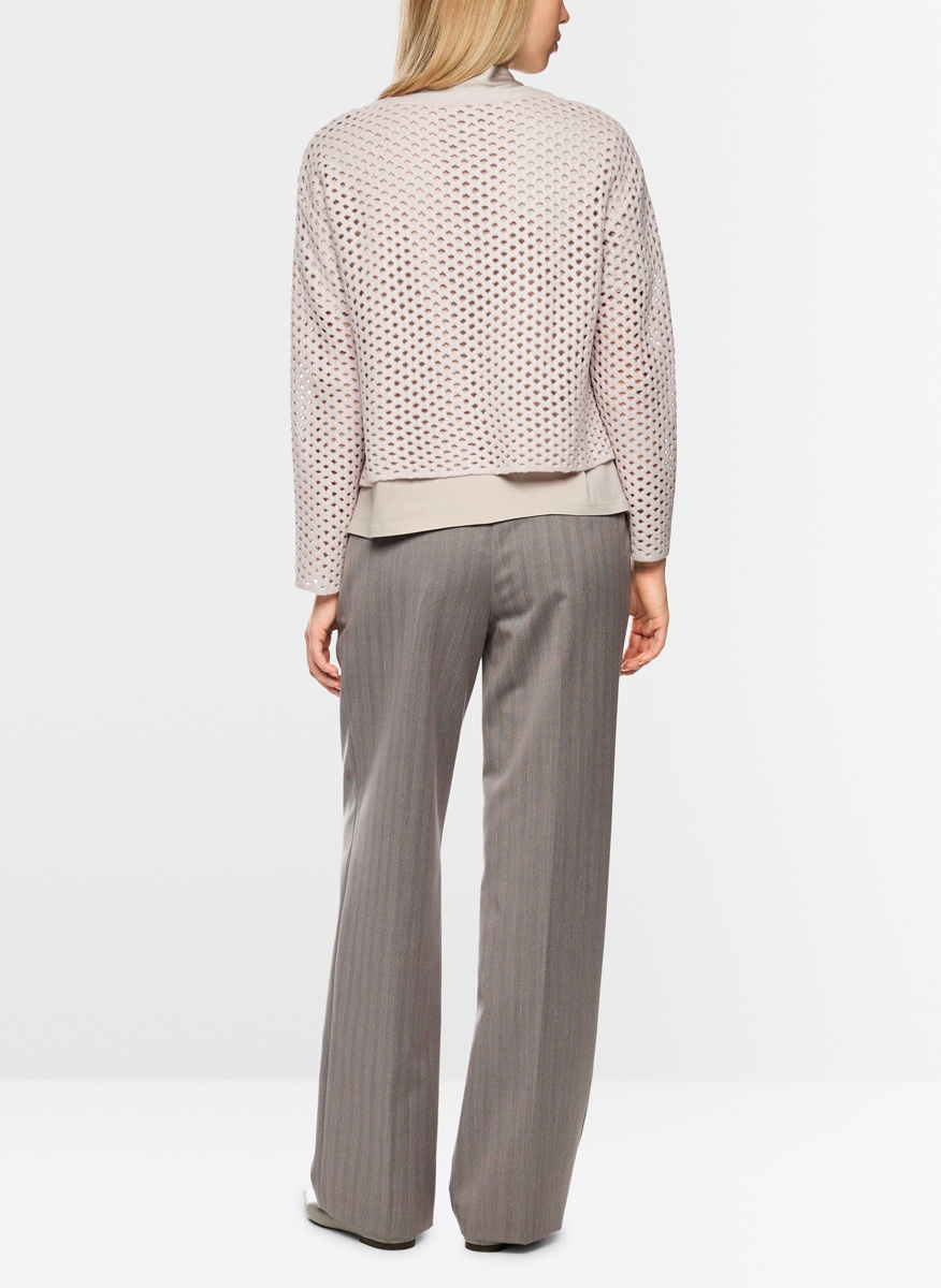 Пуловер от вълна 'Openwork' Marc Cain Collections