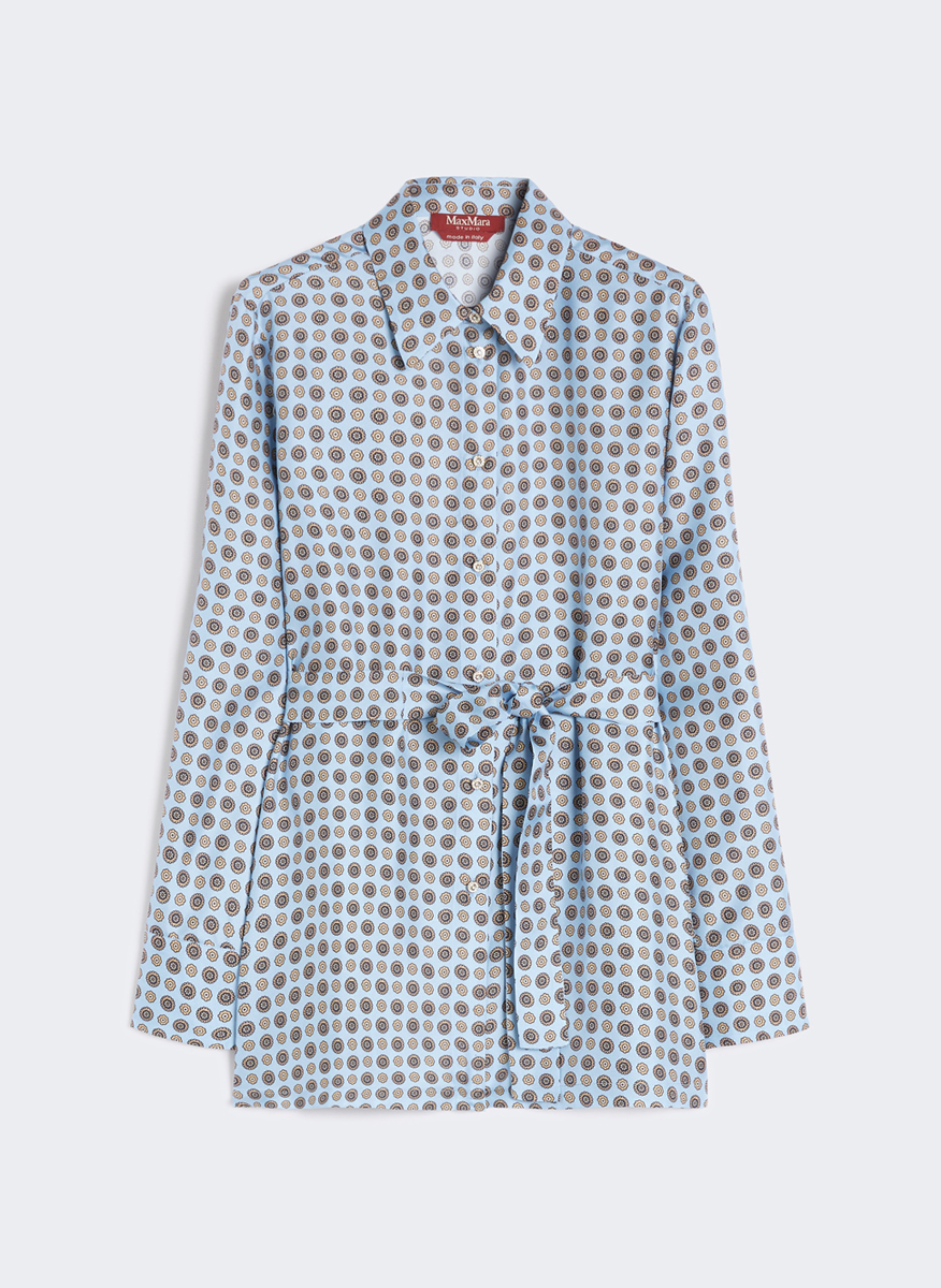 Max Mara Jug 'Pyjama-style' printed silk shirt