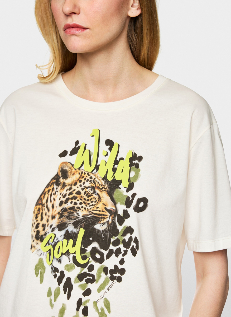 Тишърт с принт 'Wild Soul' Marc Cain Sports