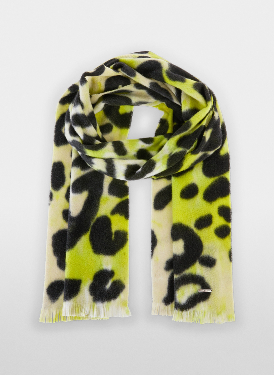Marc Cain Sports printed scarf in wool
