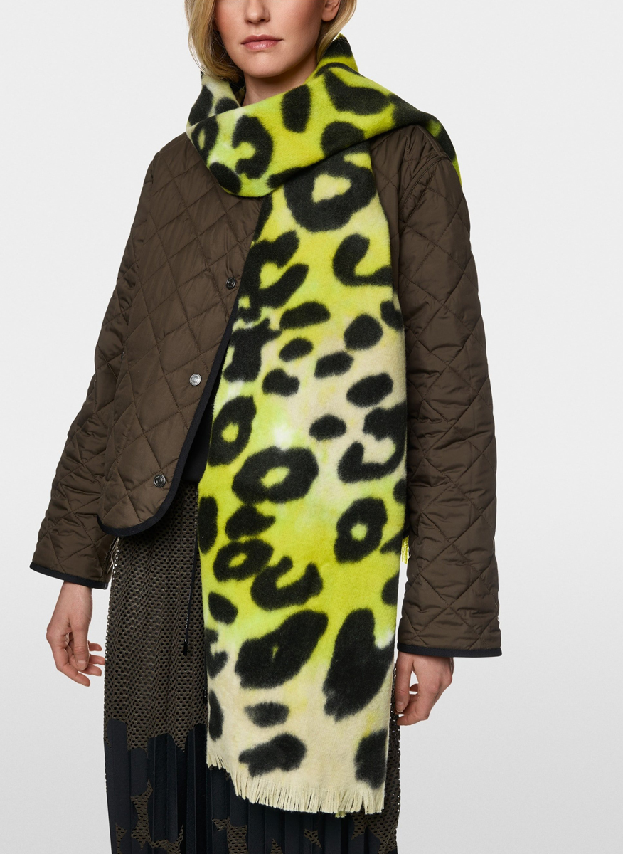 Marc Cain Sports printed scarf in wool