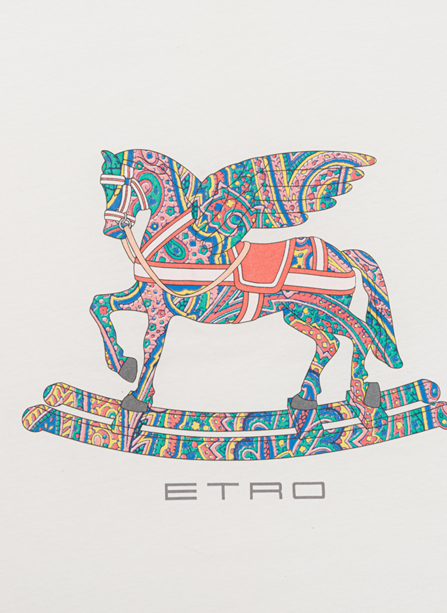 Одеяло с принт Etro Kids