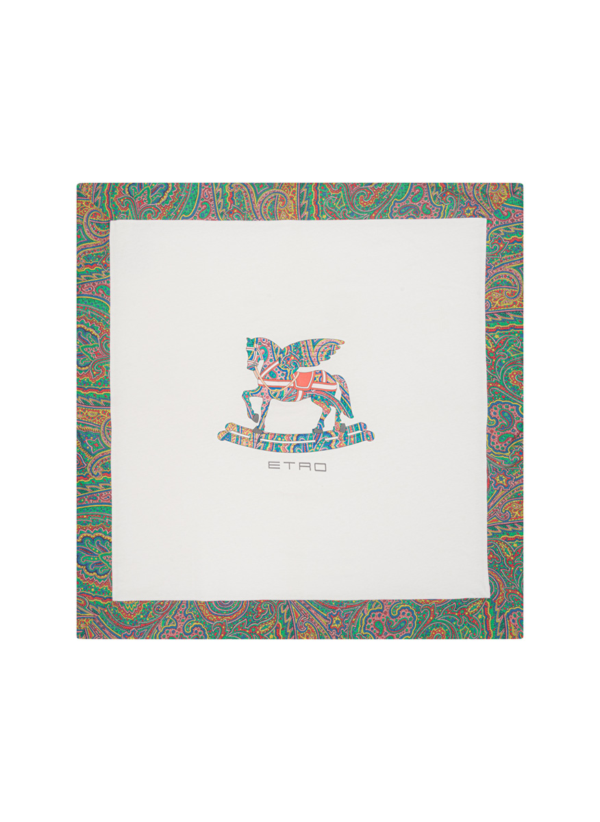 Одеяло с принт Etro Kids