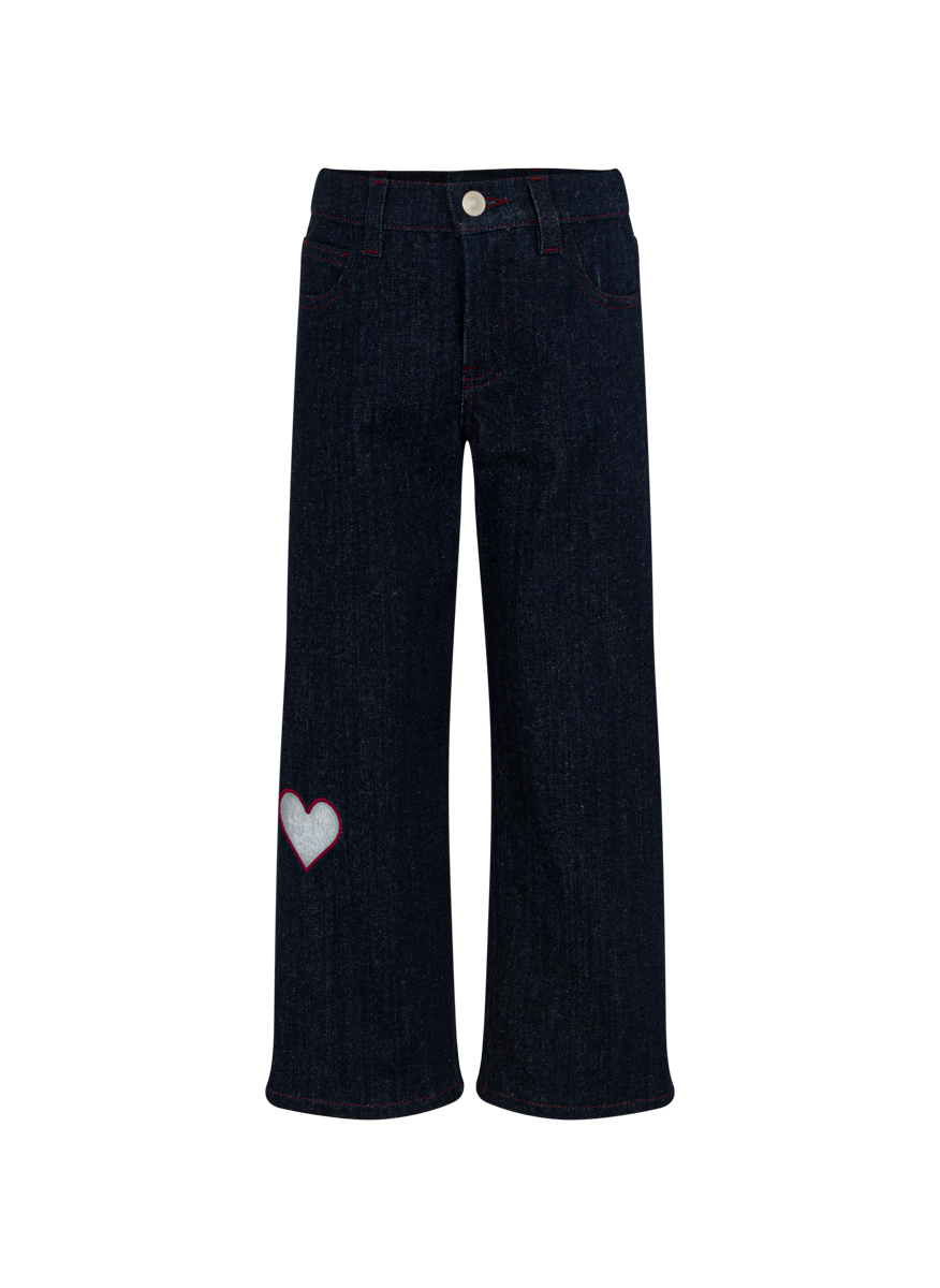 Simonetta denim with heart motif