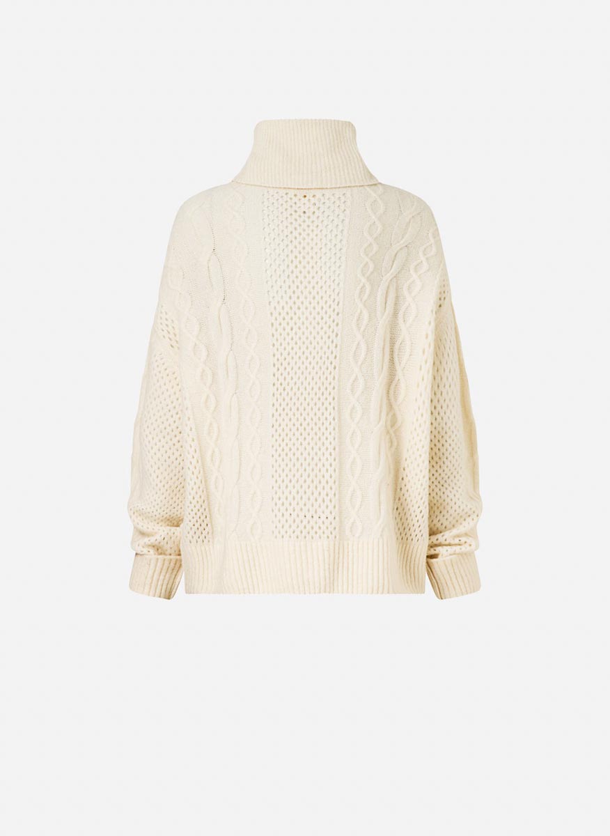 Camilla 'Tiled in time' jumper with feathers