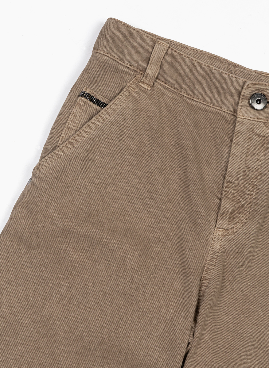 Brunello Cucinelli Kids 12 trousers with monili