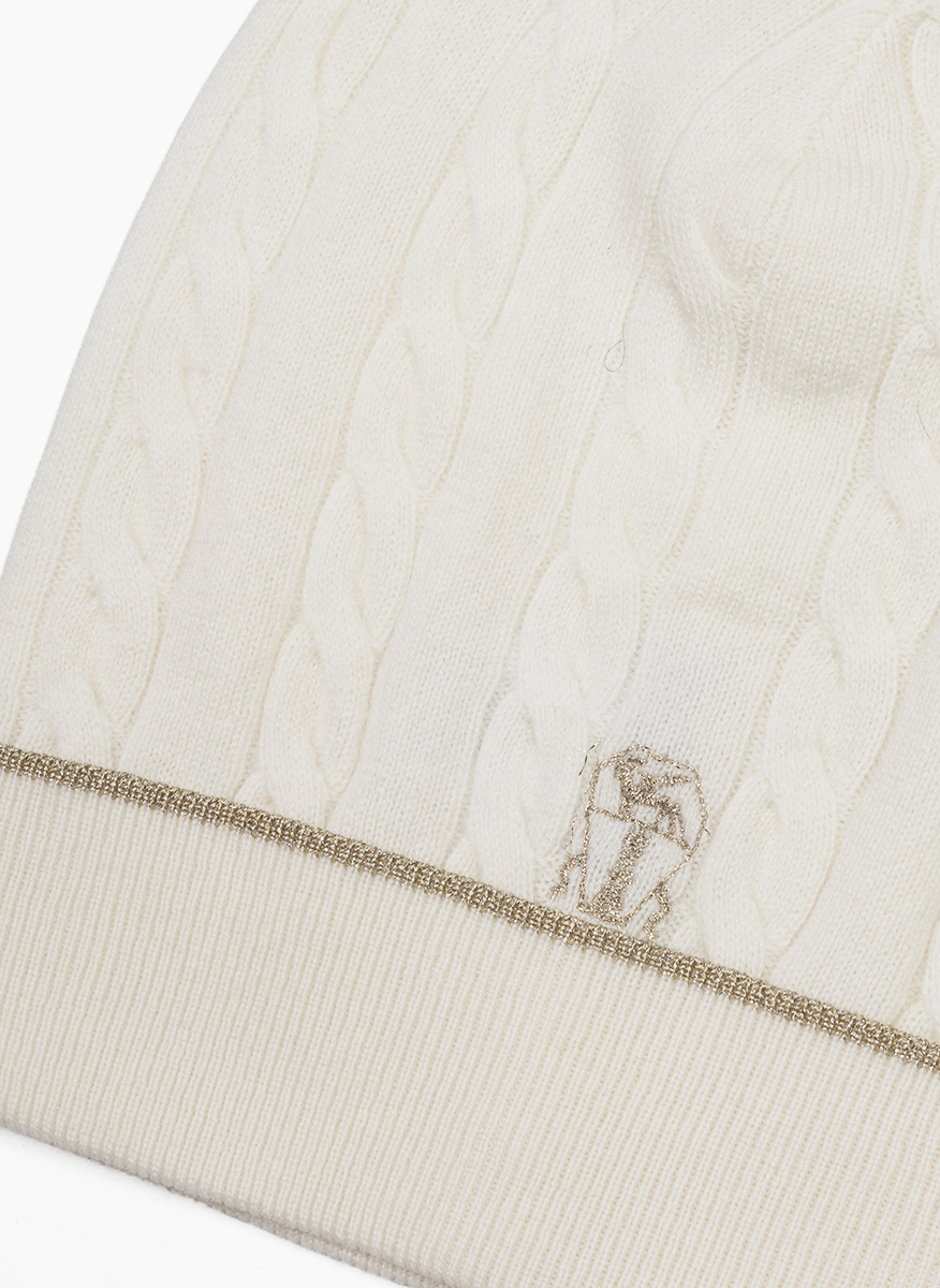 Шапка от 100% кашмир Brunello Cucinelli Kids M