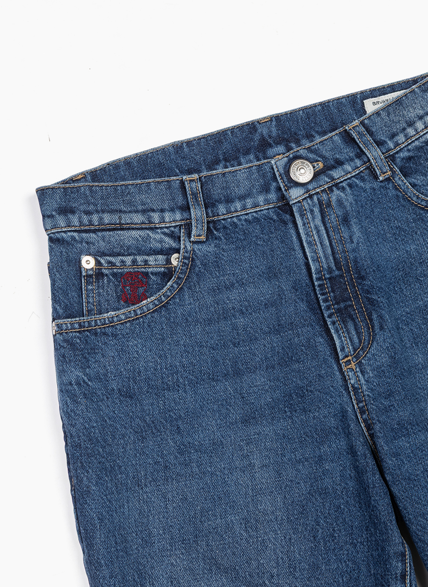 Brunello Cucinelli Kids 8-10 denim trousers