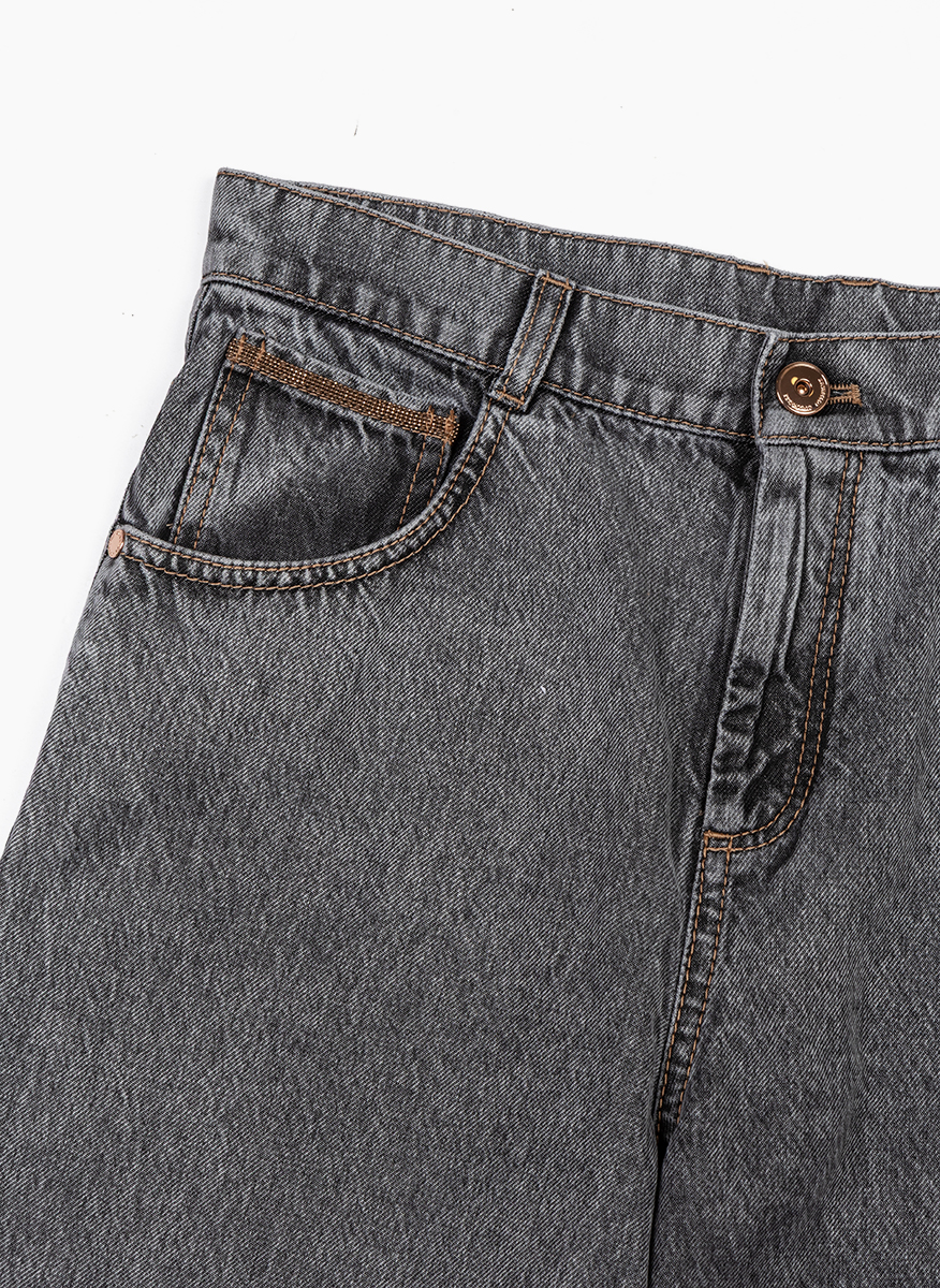 Brunello Cucinelli Kids 12 denim trousers with monili