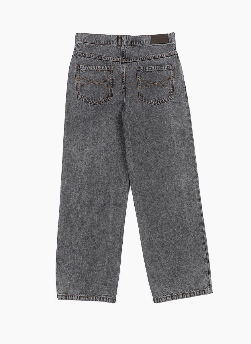 Brunello Cucinelli Kids 12 denim trousers with monili