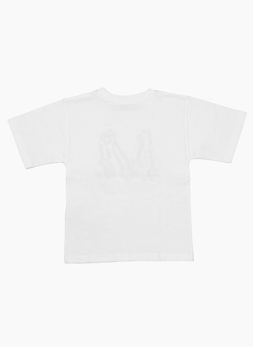 Тишърт с лого принт Moschino Kids
