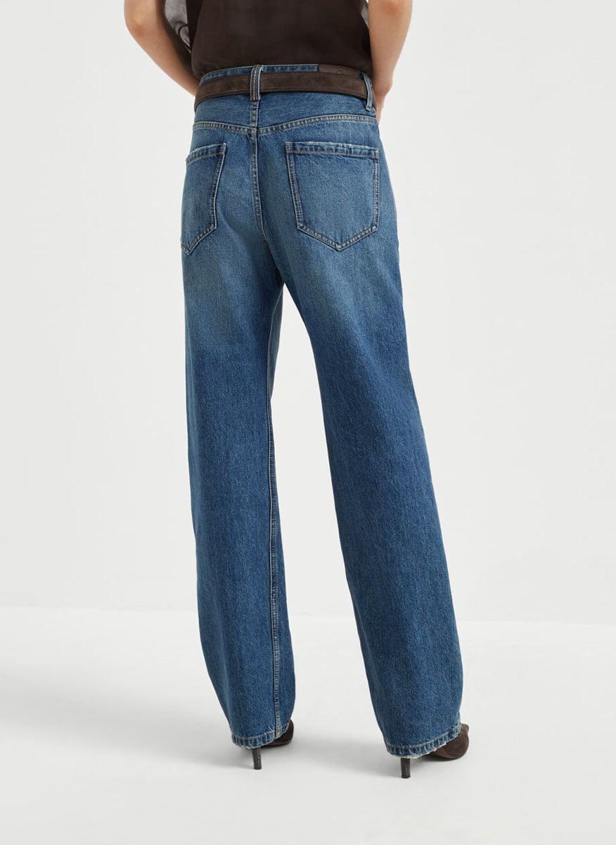 Brunello Cucinelli relaxed fit denim trousers