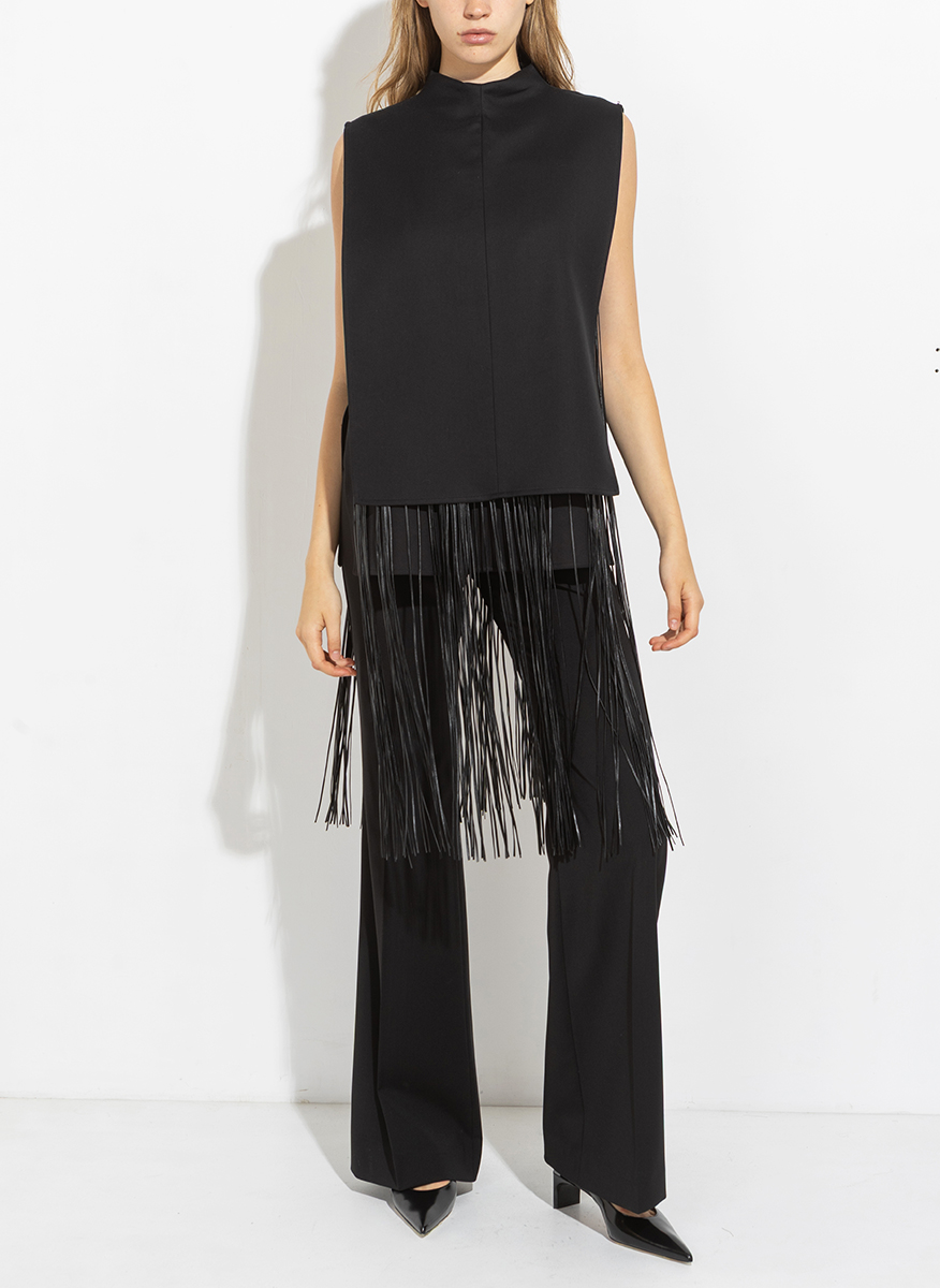 Sportmax Soraia top with asymmetriec motif