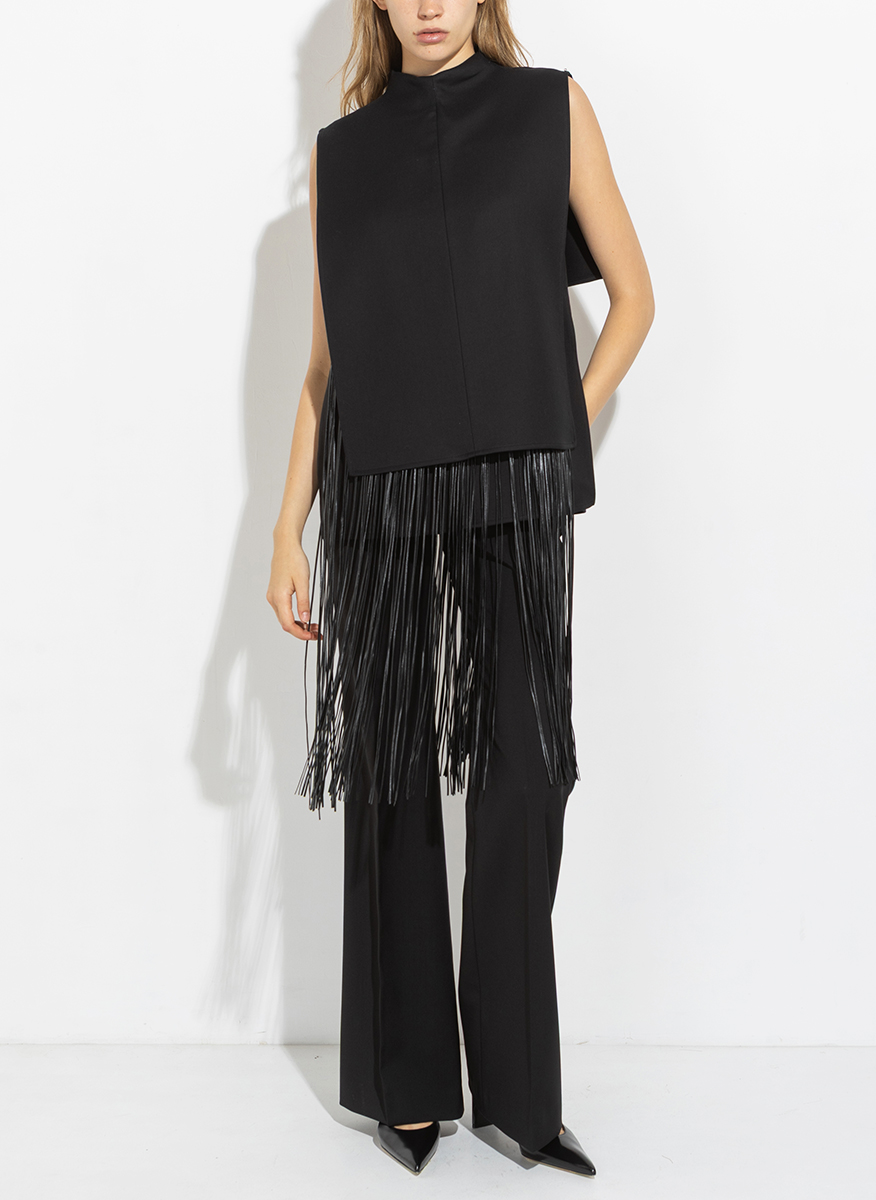 Sportmax Soraia top with asymmetriec motif
