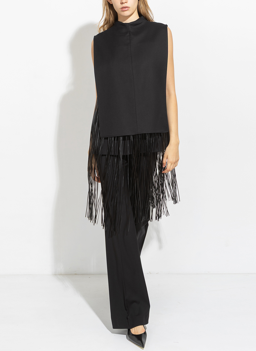 Sportmax Soraia top with asymmetriec motif