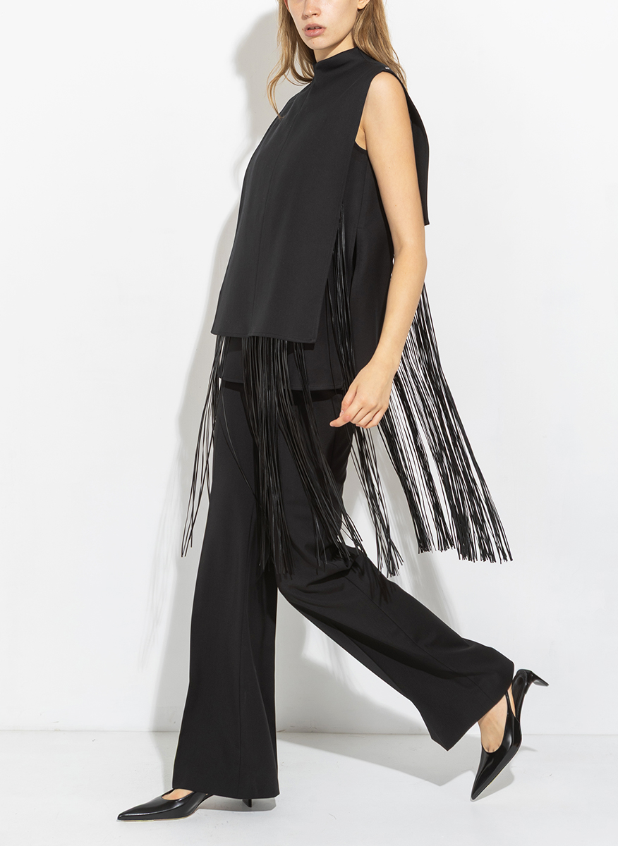 Sportmax Soraia top with asymmetriec motif