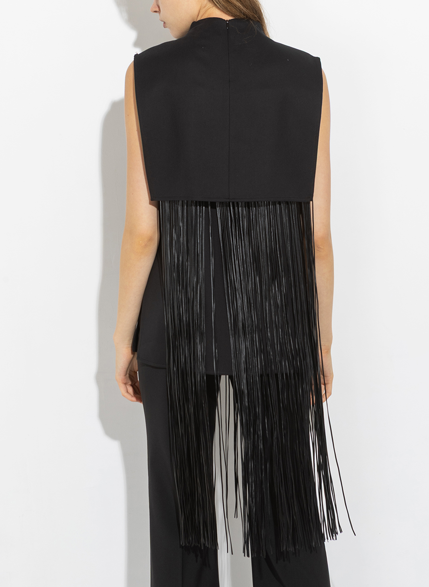 Sportmax Soraia top with asymmetriec motif