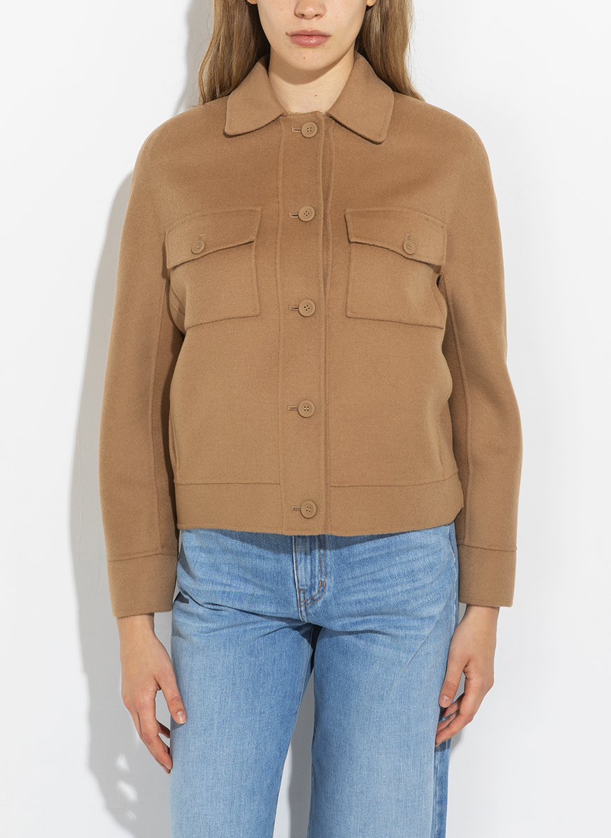 Късо палто от фина вълна и кашмир Max Mara Studio Fiero