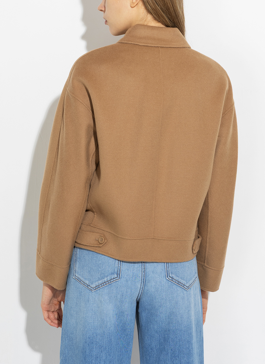 Късо палто от фина вълна и кашмир Max Mara Studio Fiero